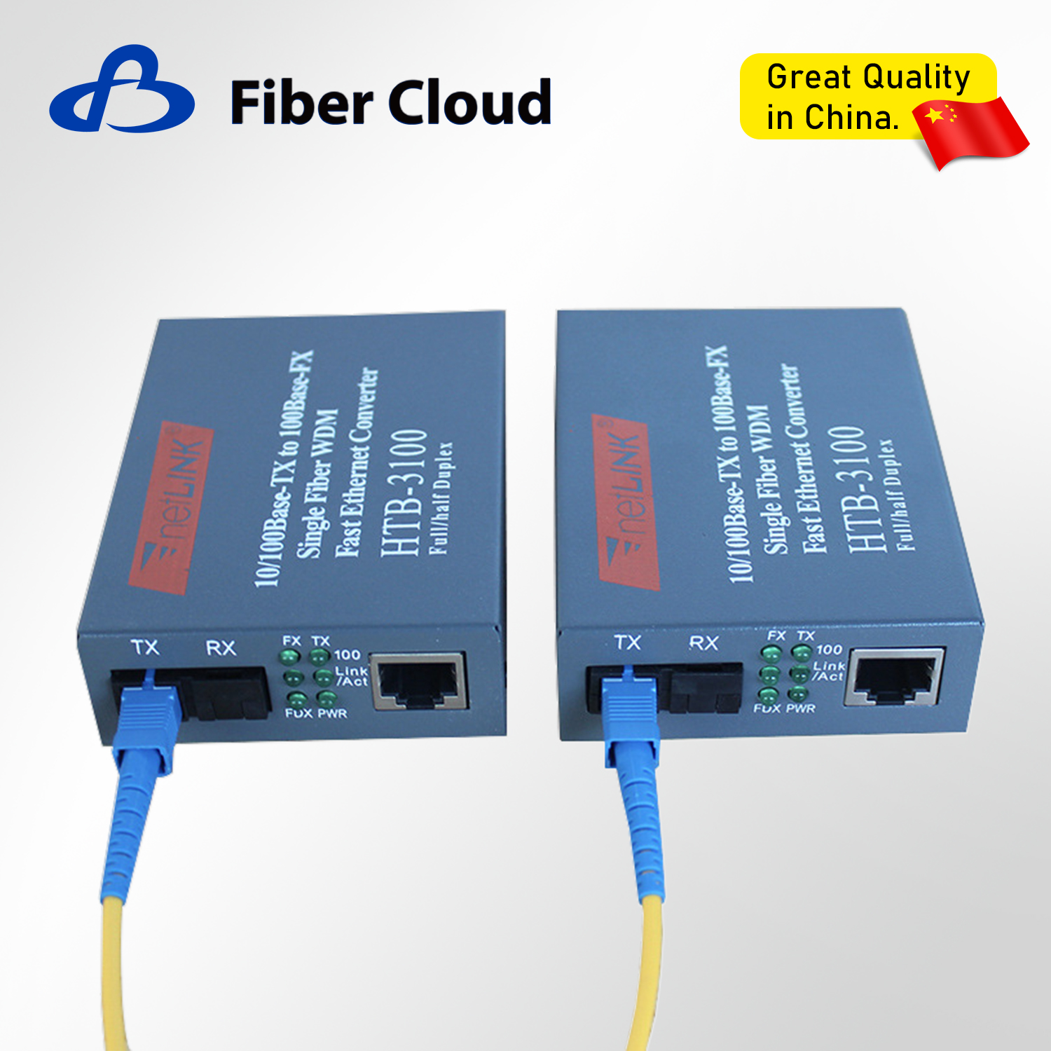 10/100/1000m Single/Dual Optic Fiber to Ethernet Sc Media Converter