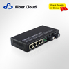 10/100/1000m Fiber Optic Transceiver 2-Optical-4-Electric Single-Mode Converter