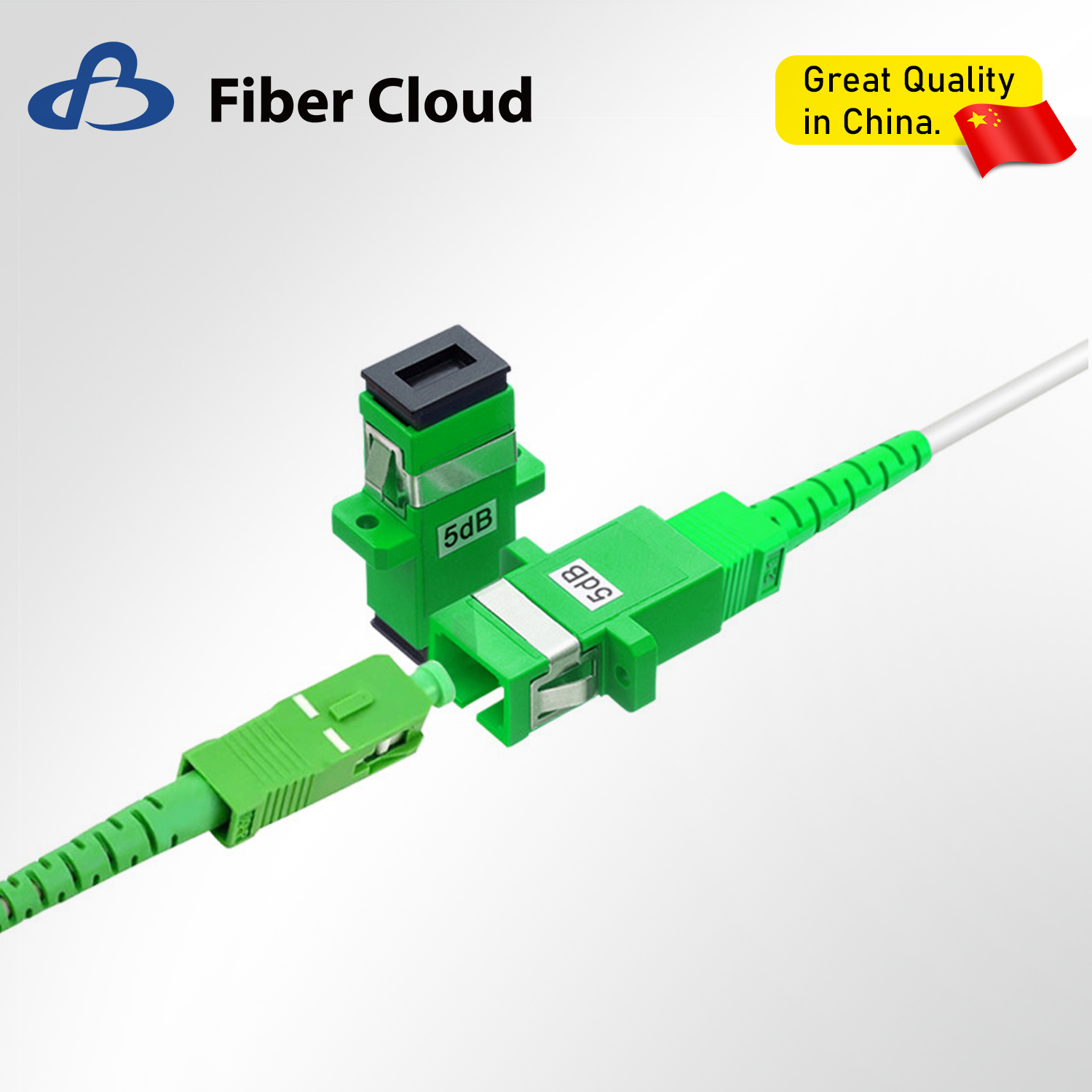 FTTH/FTTB Fttp Armored SC/APC Flange Connector Jumper Optical Modem Extension Internet Cable