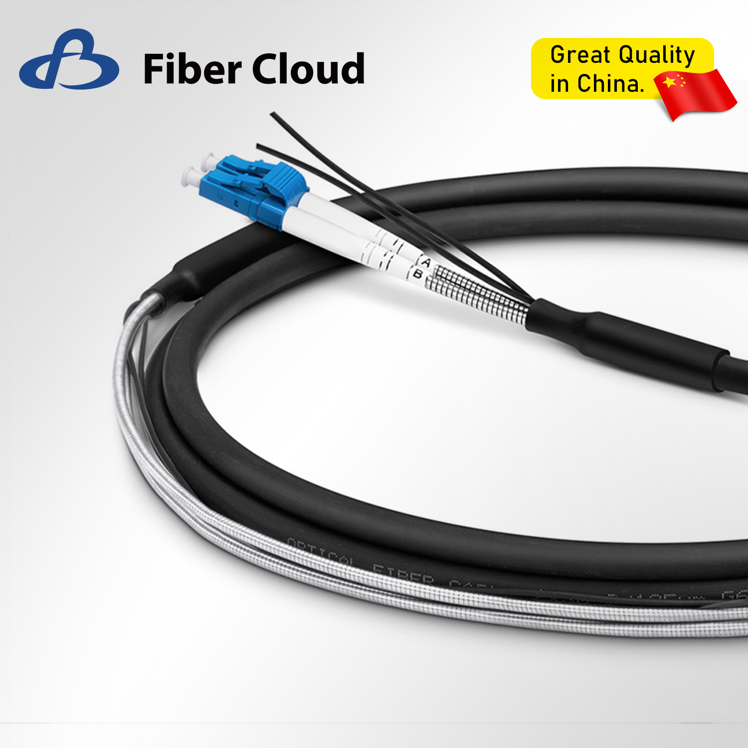 Customized Dual LC/UPC-SC/UPC Duplex OS2 7.0mm LSZH Ftta Outdoor Armoured Jumper Fiber Patch Cord Cable for Base Station