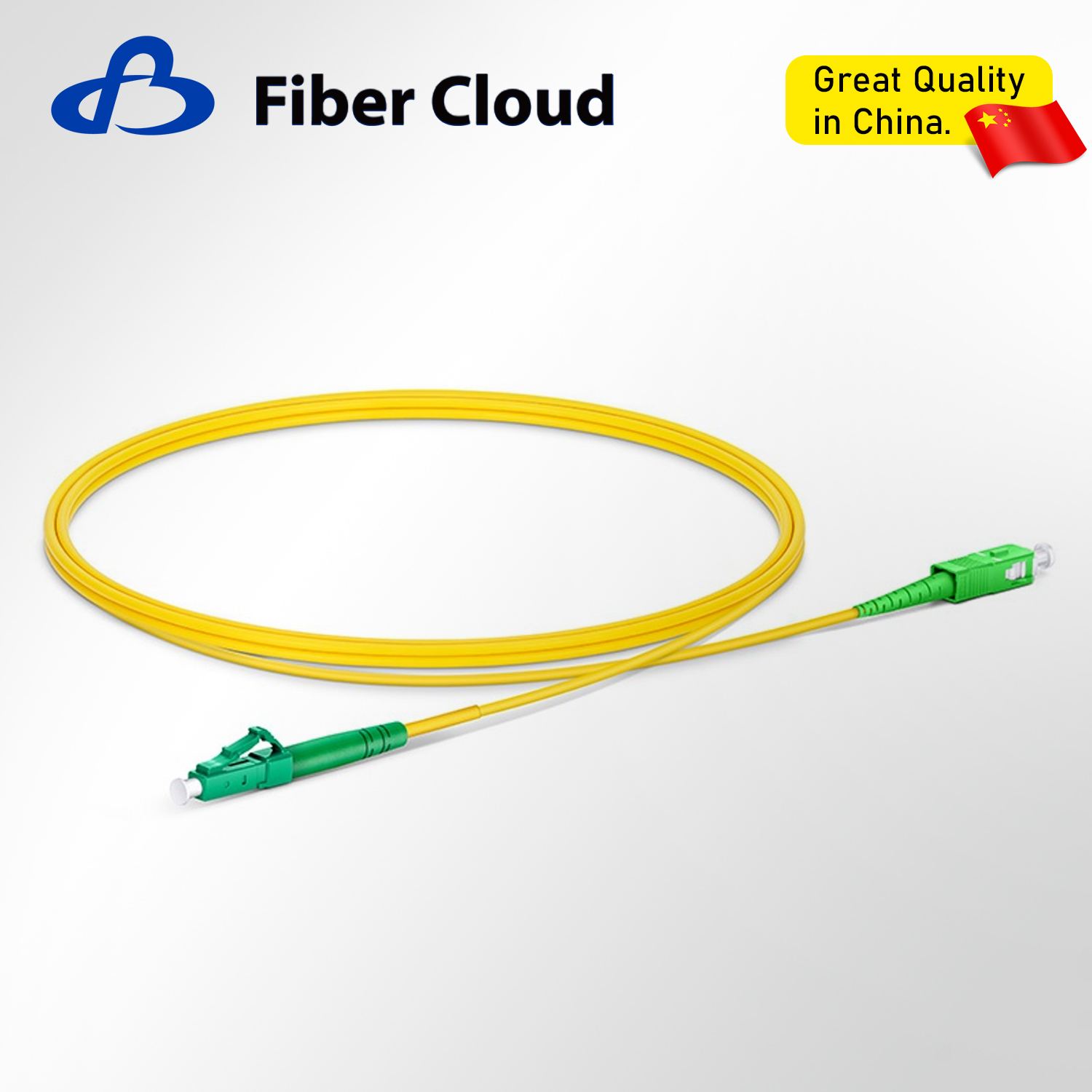 1m LC/APC to SC/APC Simplex OS2 Single mode 2.0mm Tight Buffered Fiber Optic Patchcord Jumper