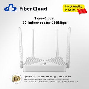 4G LTE Built-in Battery Type-C Interface WiFi4 Router with Plug-in Card