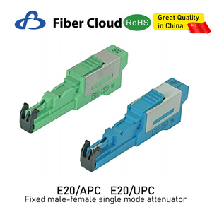 E20/UPC/APC 2-15dB Single Mode Male and Female Optical Attenuator Terminals Fiber Optic Connector