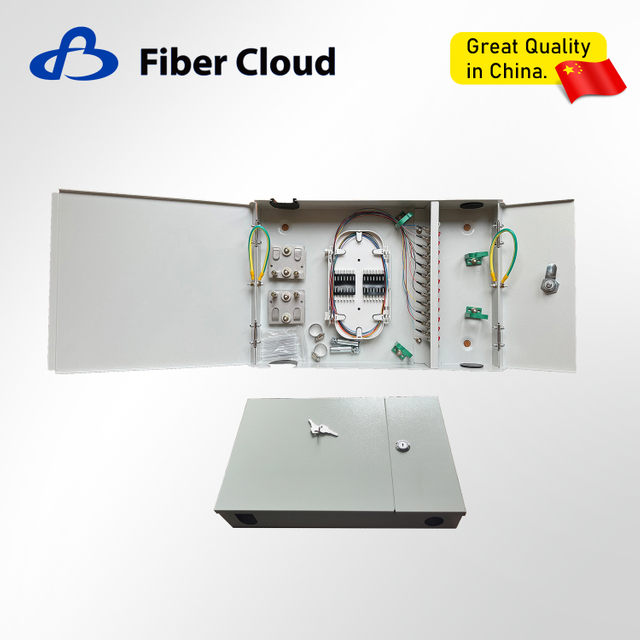 optical fiber Wall-mounted Terminal distribution Box with cables and pigtails