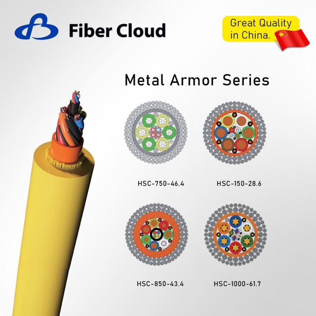 Metal/Non-metallic Armor Series ROV Umbilical Cable