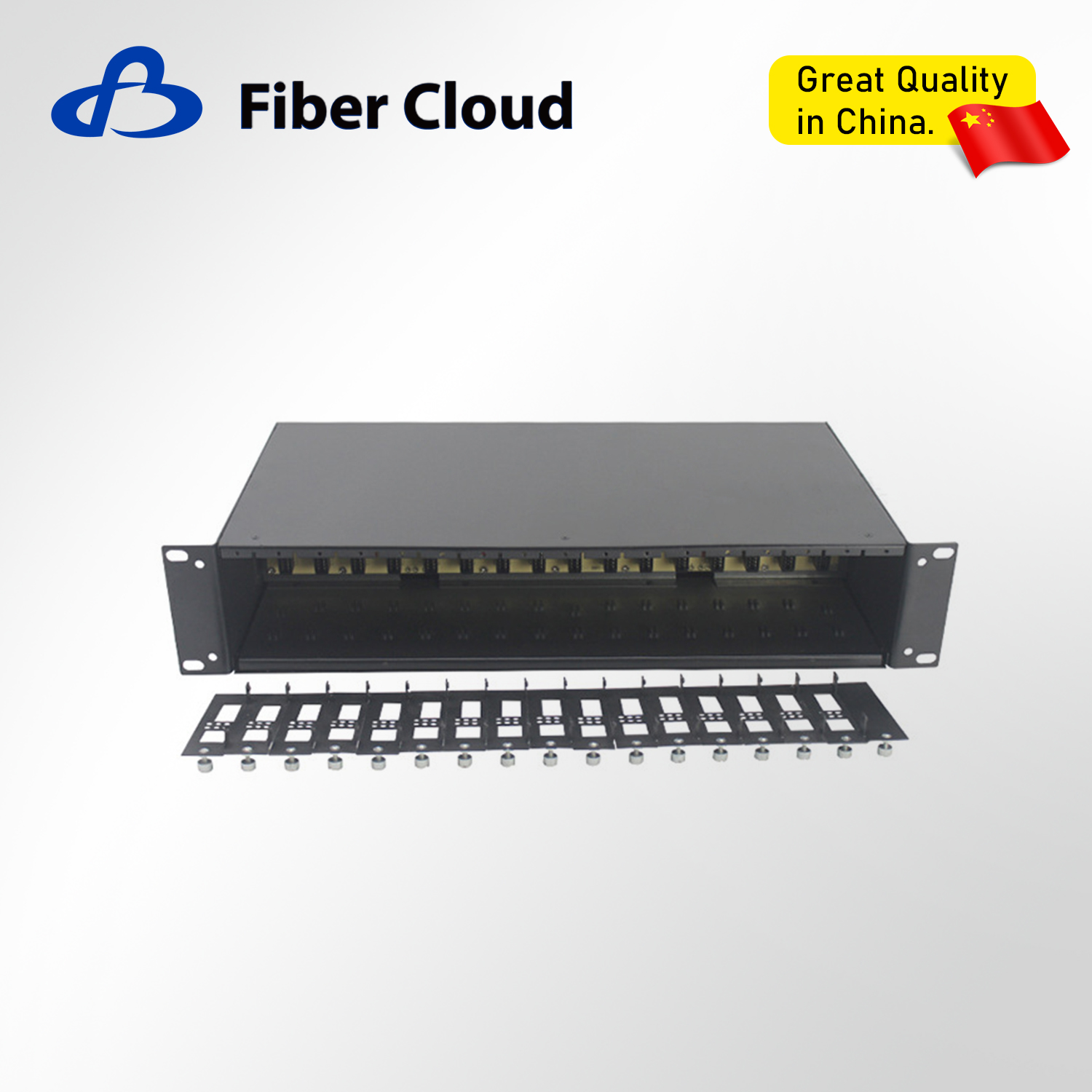 2u-16 Slot Chip Transceiver Fiber Optic Power Rack Chassis converter
