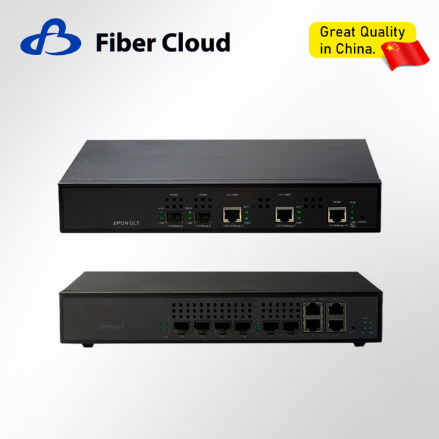 FTTH 2/4 1u Ports Fiber Optic Terminal Equipment Epon Olt with SFP Module