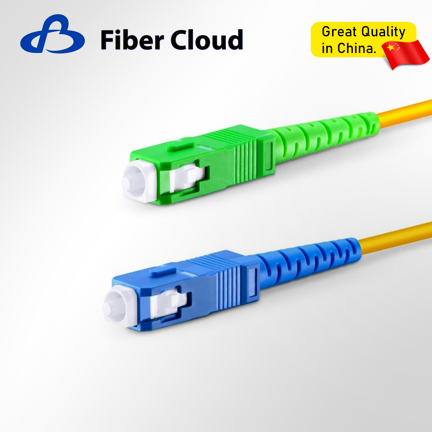 1m SC/UPC to SC/APC Simplex OS2 Single Mode Ofnr 2.0mm Tight Buffered Fiber Optic Patchcord