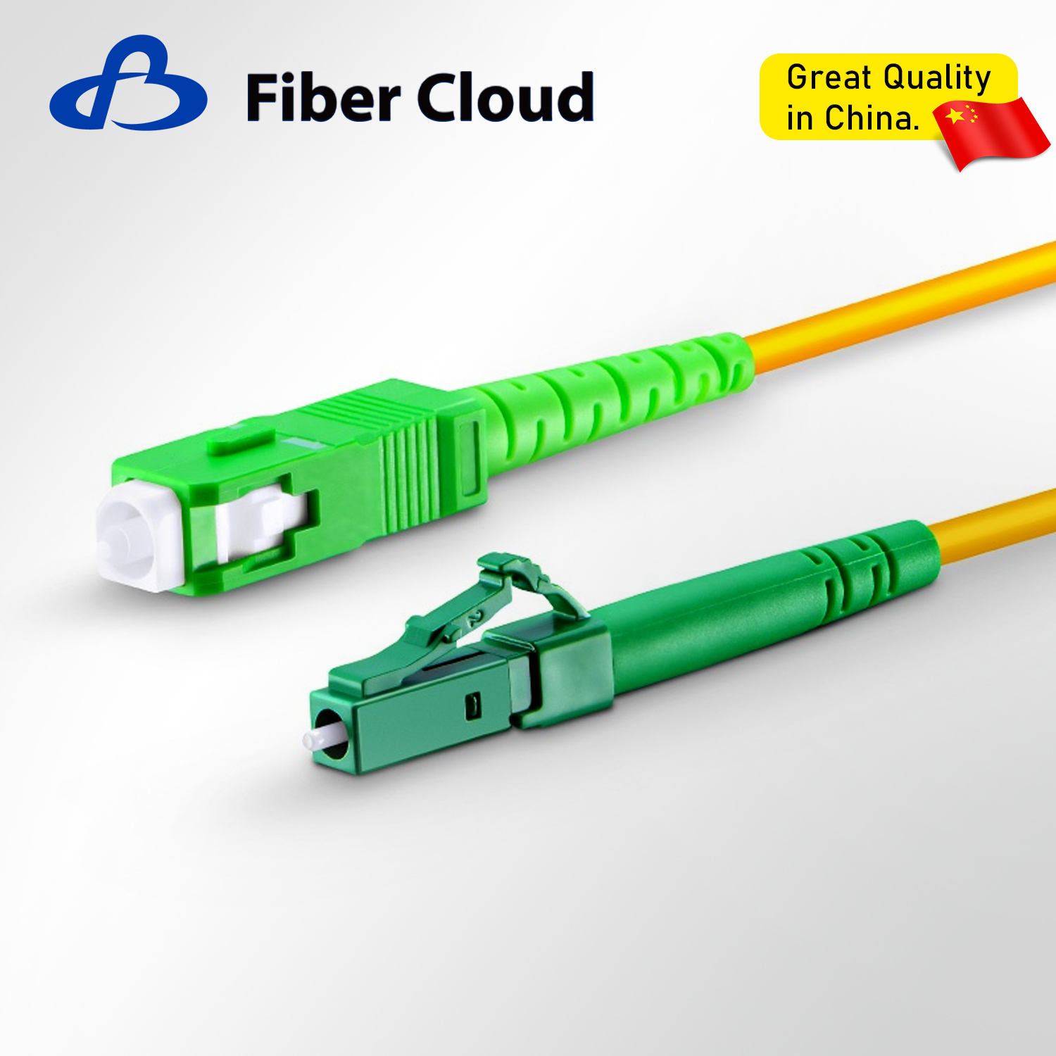 1m LC/APC to SC/APC Simplex OS2 Single mode 2.0mm Tight Buffered Fiber Optic Patchcord Jumper