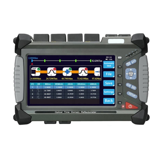 High Performance OTDR Fiber Optic Tester Long Distance Fiber Testing Tool