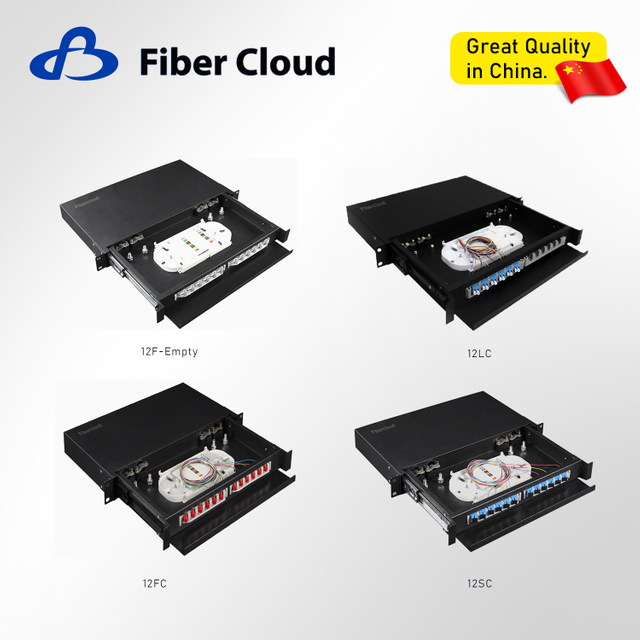 Ptical Fiber 19" Rack-mounted Terminal Distribution Box with Cables And Pigtails