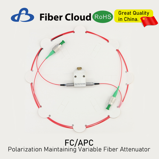 FC/APC 1064nm/1310nm/1550nm Slow/Fast Axis Polarization Maintaining Fiber Attenuator