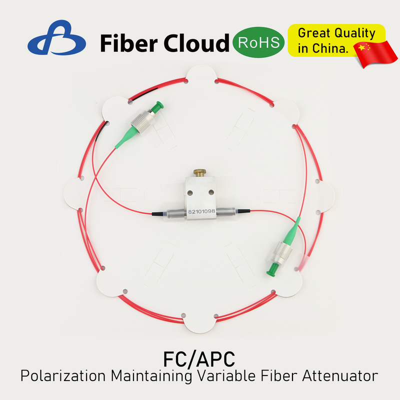 FC/APC 1064nm/1310nm/1550nm Slow/Fast Axis Polarization Maintaining Fiber Attenuator
