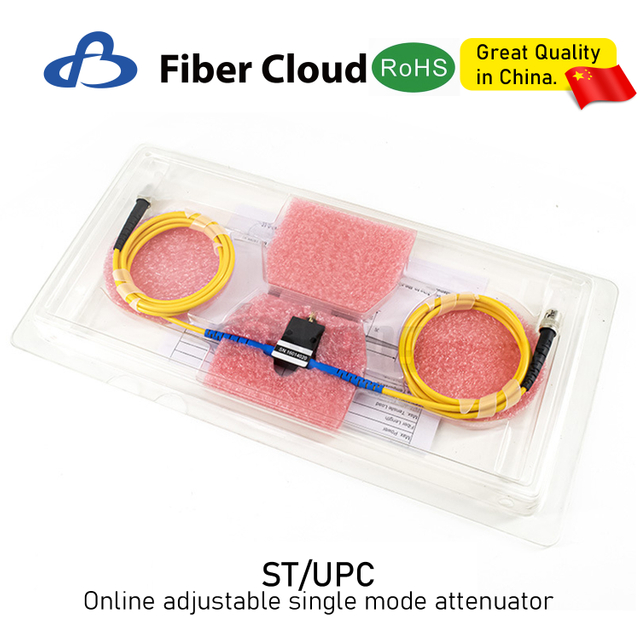  Edit LC/UPC/APC 1-60dB Single Mode 0.9mm 2mm 3mm Optical Cable Connector Online Adjustable Fiber Optic Attenuator