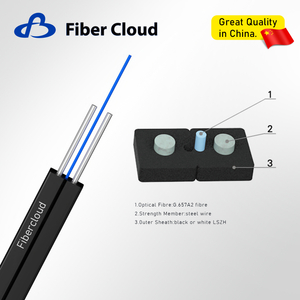 Small Size Bow-Type Drop Cable(GJXH) Fiber Optic Cable