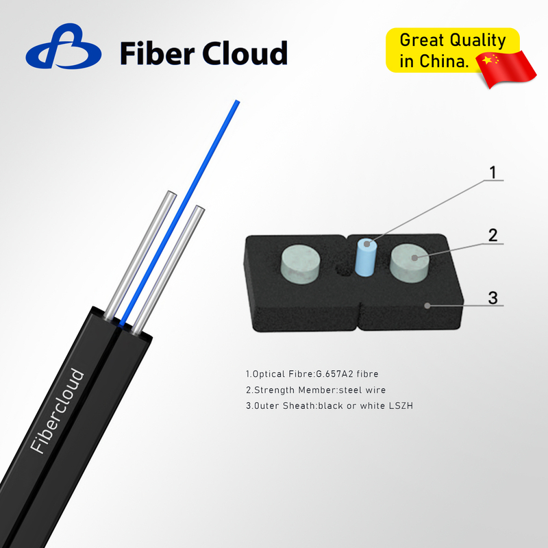 Small Size Bow-Type Drop Cable(GJXH) Fiber Optic Cable