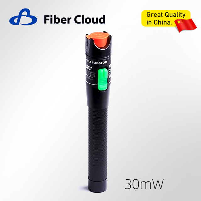 Red Light Detector Pen CATV Telecommunication Underground 30km FC/LC Single Mode 9/125um Fiber Optic Visual Optical Fault Locator