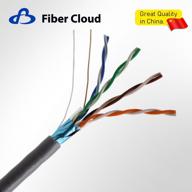 26AWG 4 Twisted Pairs CM F/UTP 350MHz Stranded Copper Cat5e Ethernet Bulk Cable