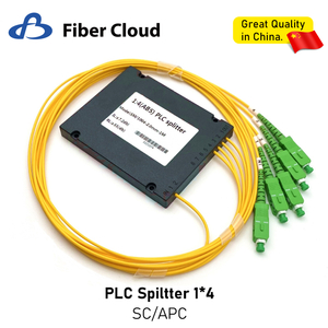 LSZH 0.9mm 2mm 3mm Sc/APC Single Mode Simplex Fiber Optic Pigtail 1X4 PLC ABS Fiber Splitter