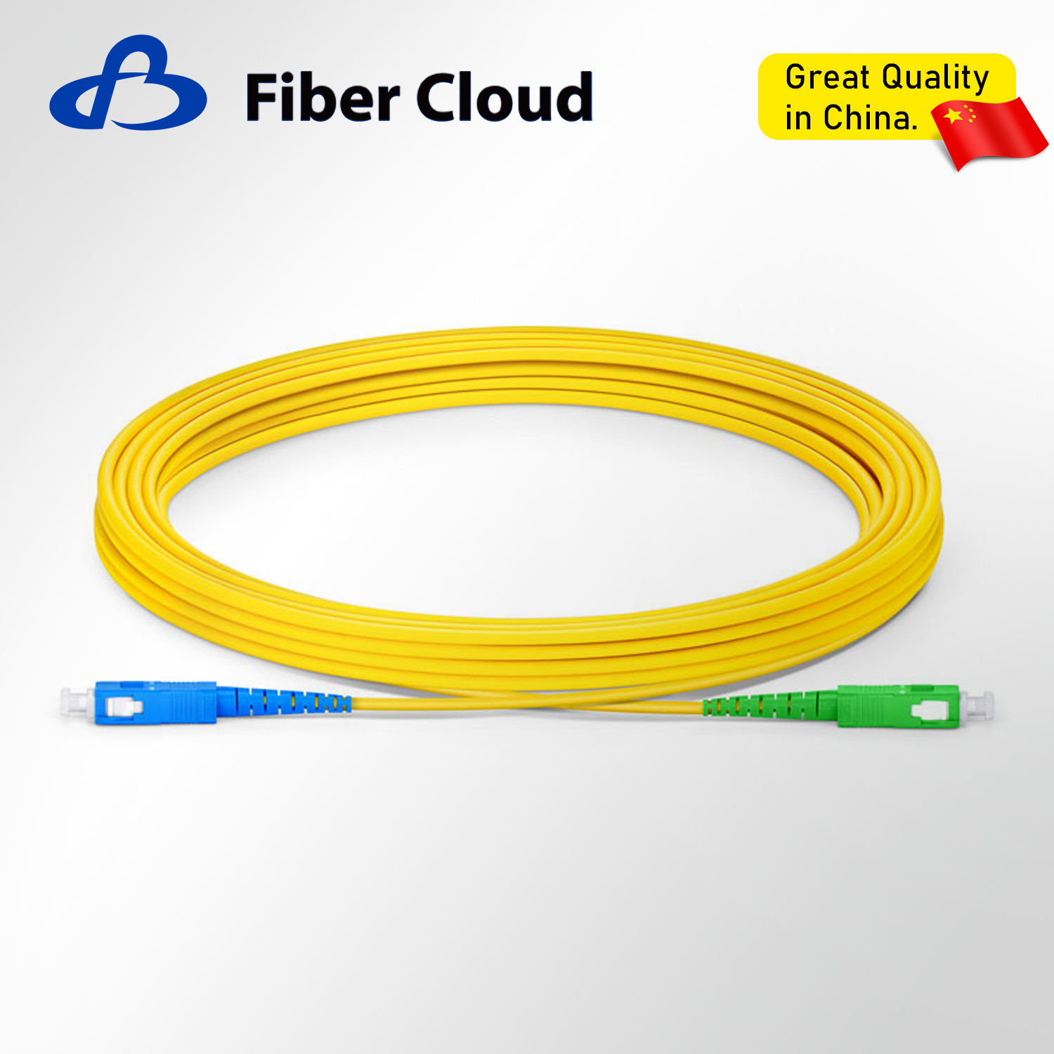 1m SC/UPC to SC/APC Simplex OS2 Single Mode Ofnr 2.0mm Tight Buffered Fiber Optic Patchcord