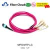 12f 40-100g Sm/Om3/Om4 2m-50m FTTH MTP/MPO Breakout Fanout Jumper Cable Duplex MPO-LC Fiber Optic Patch Cord
