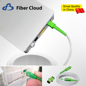 FTTH/FTTB Fttp Armored SC/APC Flange Connector Jumper Optical Modem Extension Internet Cable