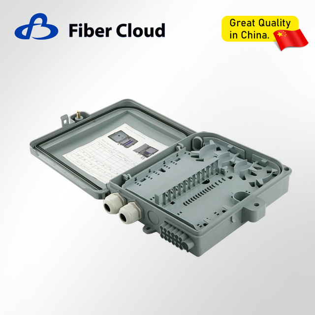 Outdoor/Indoor FTTH 12 Core Wall-Mounted Termianl Fiber Optic Distributor Box