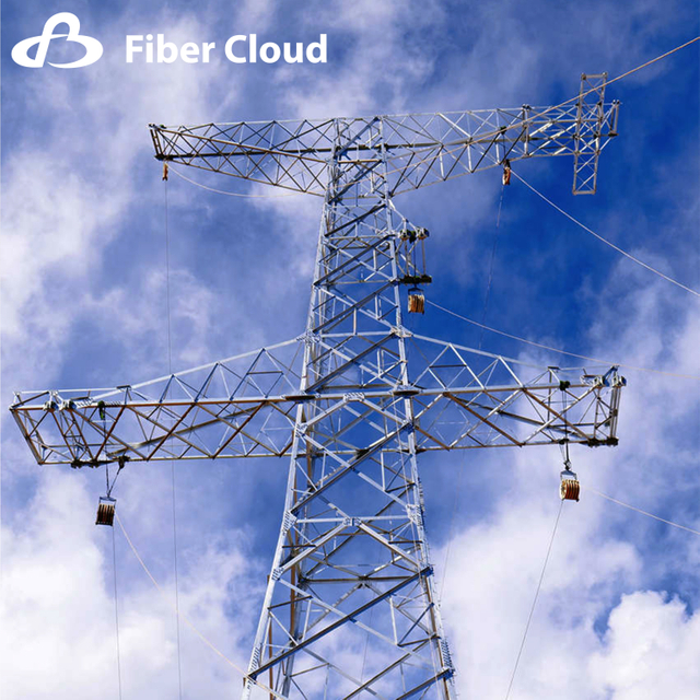 110/220kv Strain Cable Transmission Steel Lattice Dry-Type Tower Pole