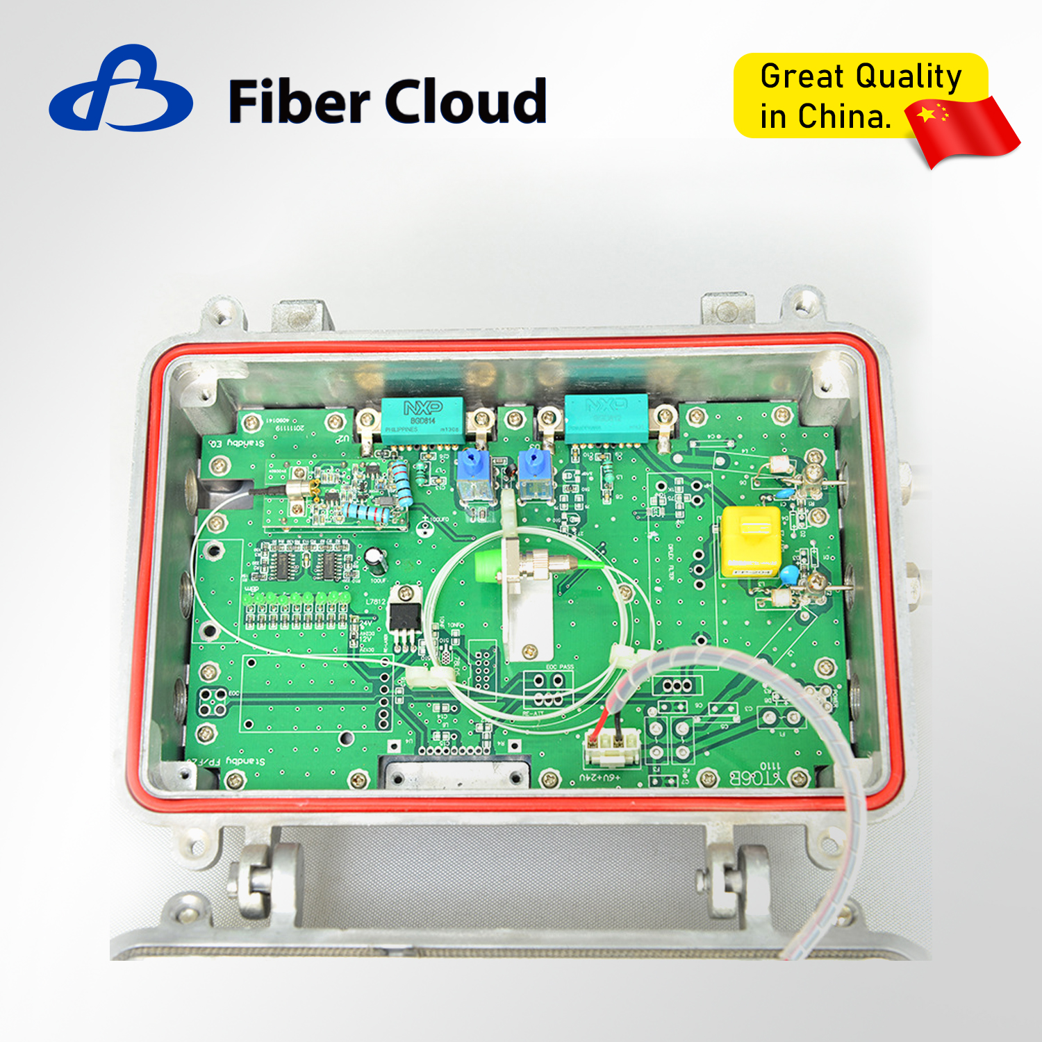 FTTH 220V 2/4-Port CATV Fiber Optical Receiver Outdoor Cable TV Optical Node