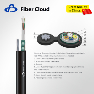 Light Amored Self-supporting Figure 8 Cable (GYFC8S) Fiber Optic Cable