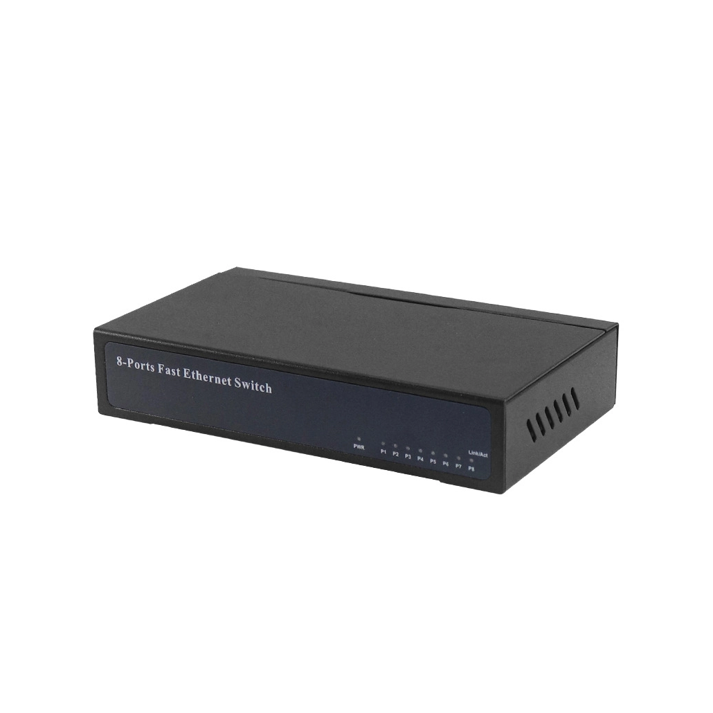 8-port Gigabit and Fast Ethernet network switch