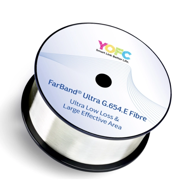 YOFC G.654 FarBand&reg; Ultra Low Loss and Large Effective Area Fibre