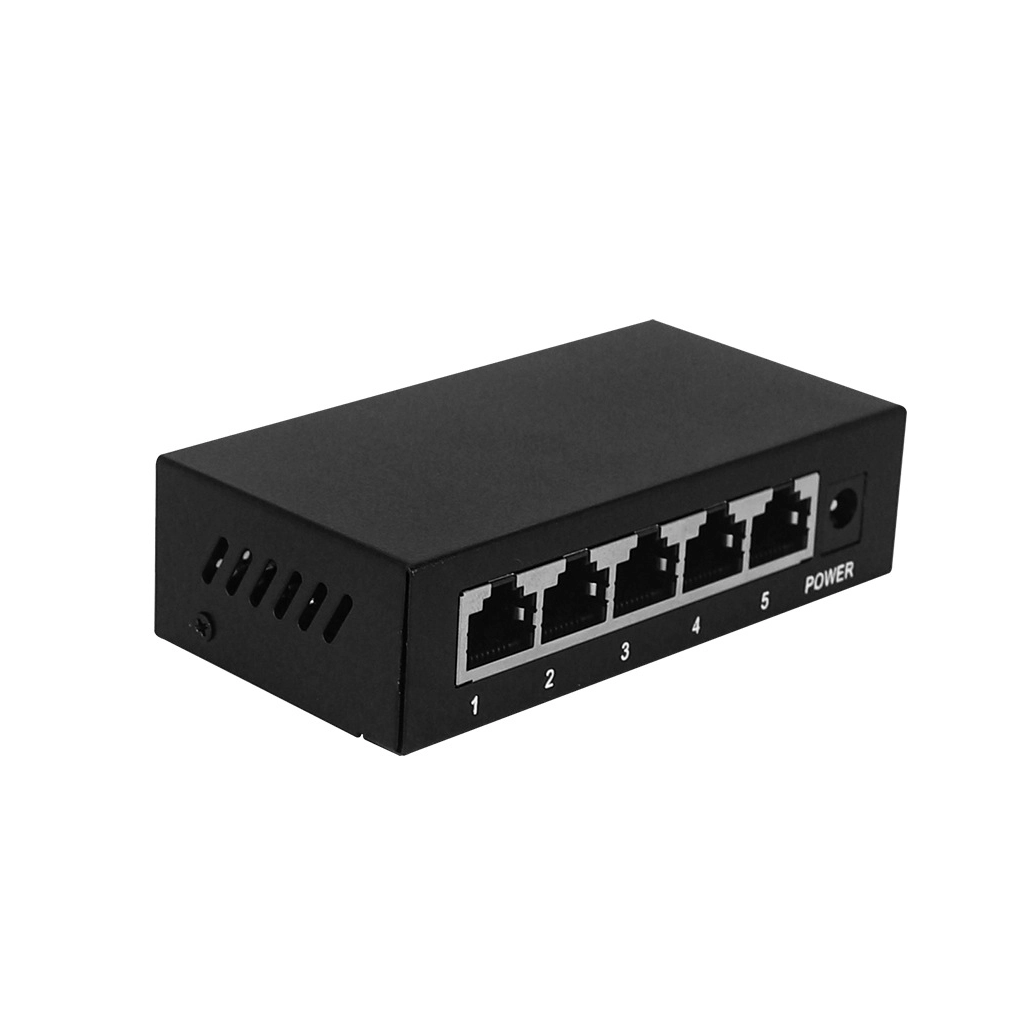 5 port 100Mbps Gigabit and Fast Desktop Ethernet network Smart PoE Switch