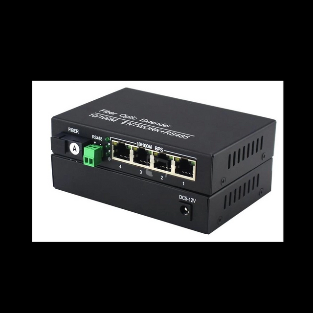 1-channel and 4-channel Ethernet RJ45 1-channel RS485 fiber optic transceiver network optical terminal