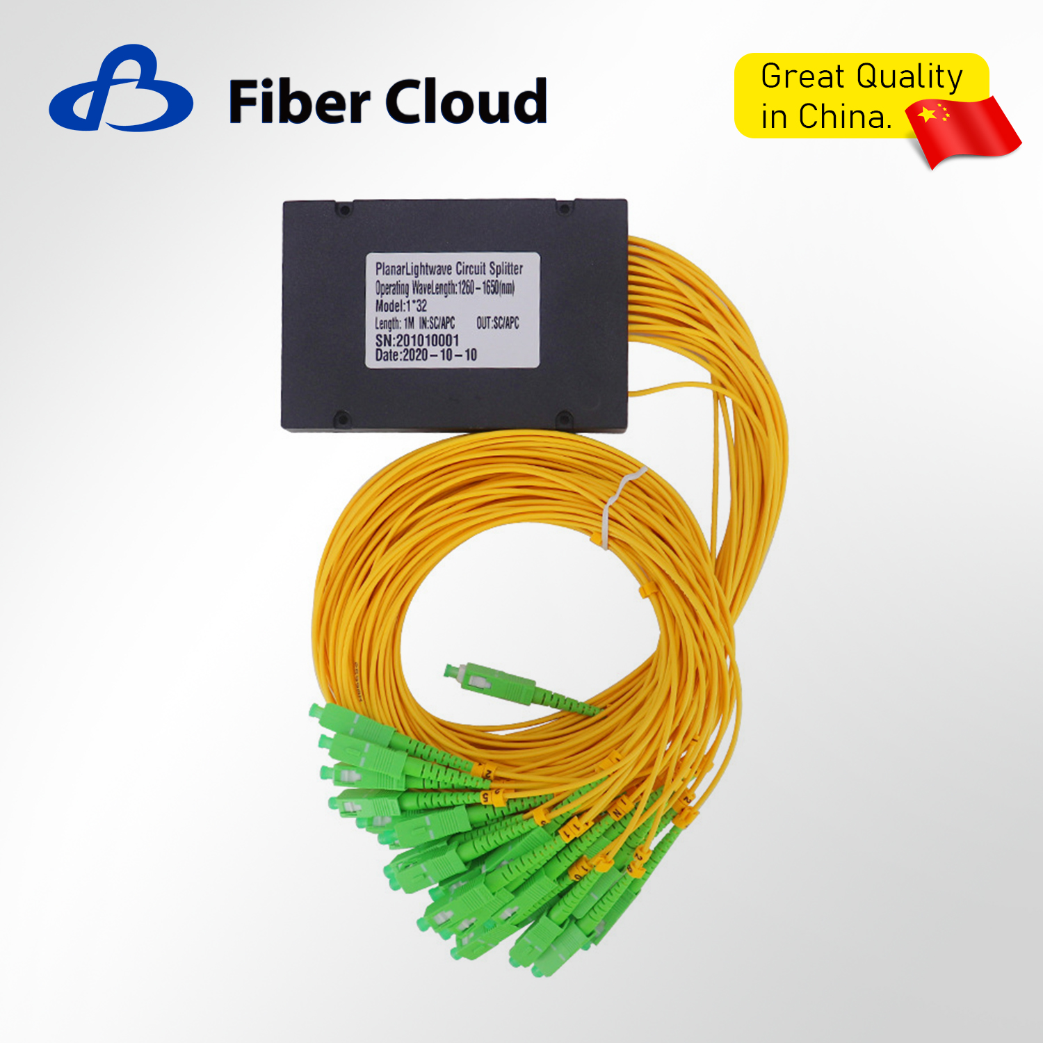 SC/APC 1*32 ABS Fiber Optic Splitter Box with Pigtails