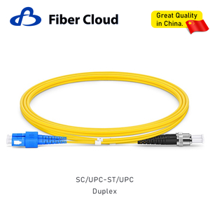 2.0mm SC/UPC to ST/UPC Duplex OS2 Single Mode Riser Ofnr Tight-Buffered Fiber Optic Patchcord