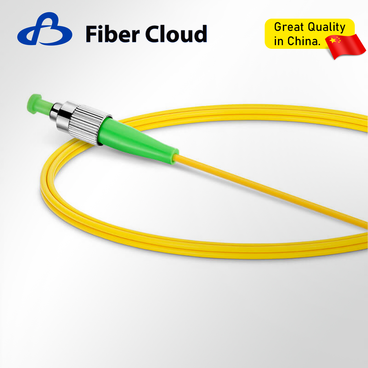 1m FC APC to LC UPC Simplex OS2 Single Mode Ofnr 2.0mm Tight-Buffered FTTH Fiber Patch Cord