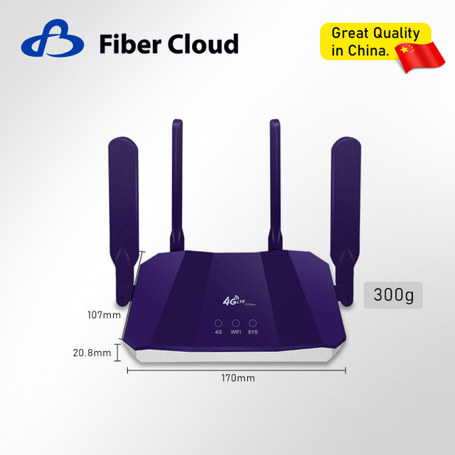 2.4G/4G LTE Cat4 External Antenna Type-C Wired&Wireness WiFi6 Router with SIM Card