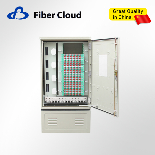 288 Cores SMC Cross Connect Outdoor Distribution BO Fiber Optic Cabinet