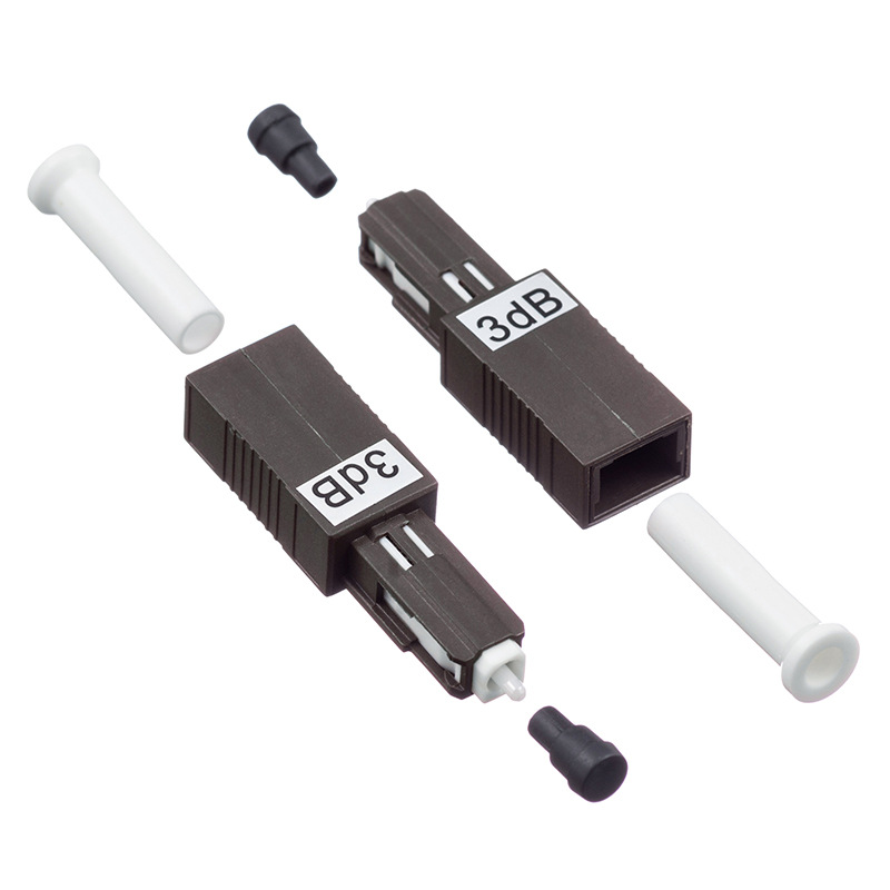 MU/UPC/APC 2-15dB Single Mode Male and Female Optical Attenuator Terminals Fiber Optic Connector