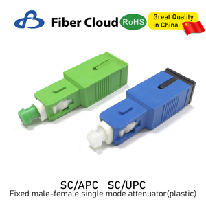 SC/UPC/APC 2-15dB Single Mode Male and Female Optical Connector Terminals Fiber Optic Attenuator