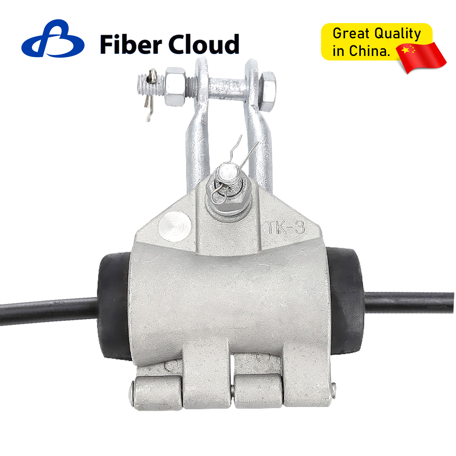 100m Span Fiber Optic Cable Fitting Accessories Helical ADSS Hardware Suspension Set