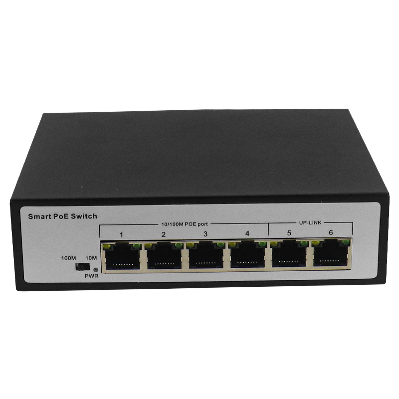 2-poorts Gigabit Netwerkswitch, RJ45 Splitter-keuzeschakelaar voor Cat 6, 1000 Mbps 2 Ingangen 1 Uitgang, Klein en Compact voor Uitbreiding van PoE-indeling