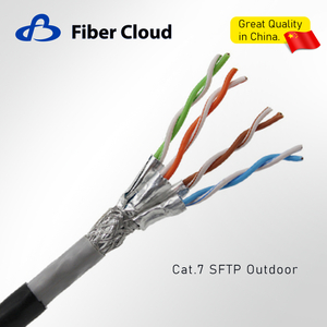 23AWG 4 Twisted Pairs CMR S/FTP 1000MHz Solid Copper Cat7 indoor Ethernet Bulk Cable