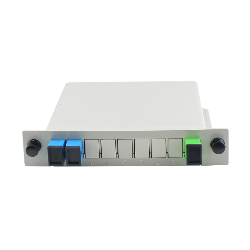 1-to-2 Plug-in PLC Optical Fiber Splitter