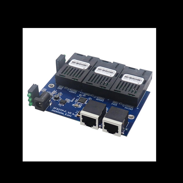 100G 3 Optical 2 Electrical Converter PCBA Board 20KM Optical Fiber Transceiver