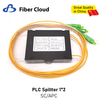 LSZH 2.0mm Sc Upc Box Type Single Mode Simplex Fiber Optic Pigtail 1X2 PLC ABS Fiber Splitter