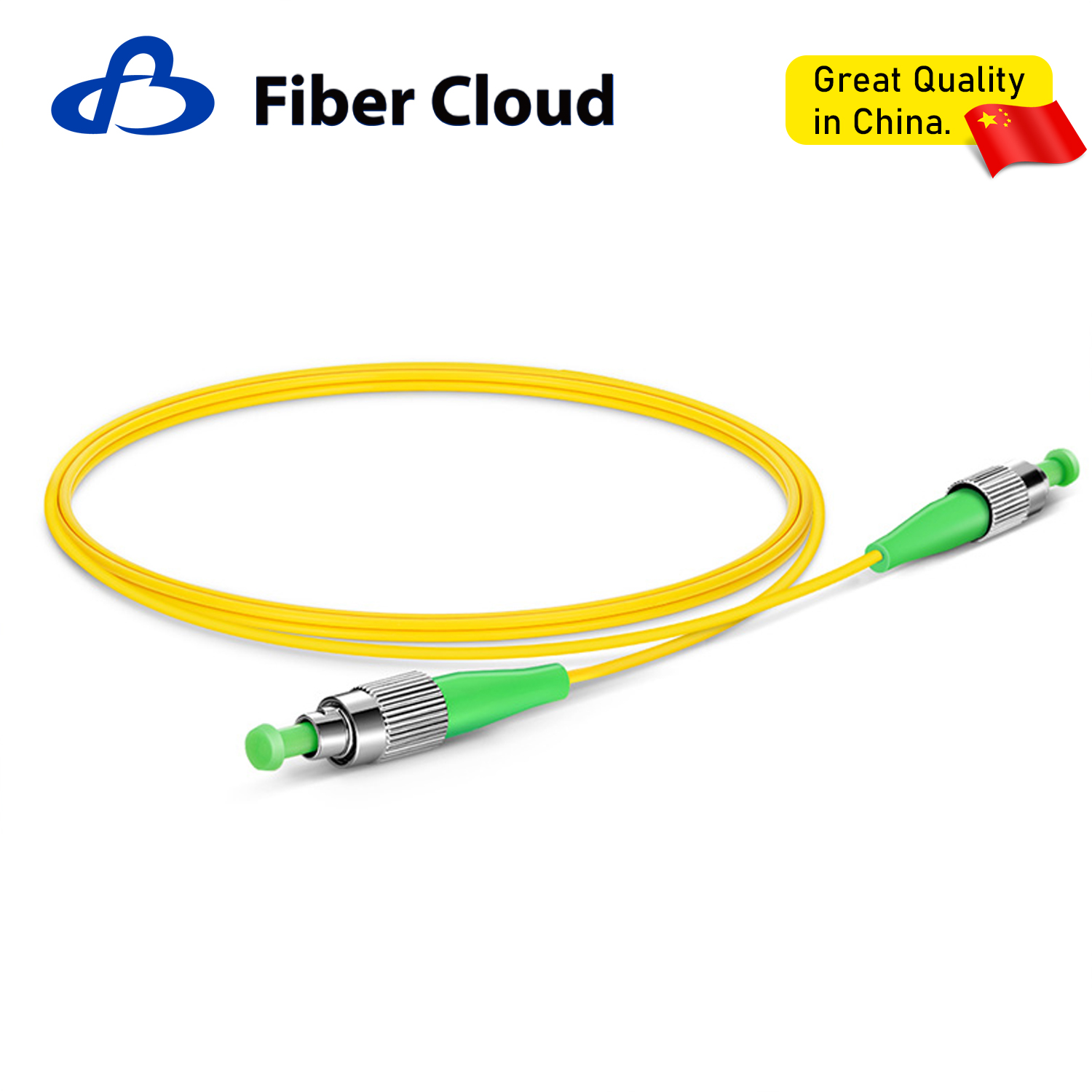 1m FC APC to FC APC Simplex OS2 Single Mode Ofnr 2.0mm Fiber Optic Patchcord Jumper Cable