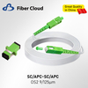 FTTH/FTTB Fttp Armored SC/APC Flange Connector Jumper Optical Modem Extension Internet Cable
