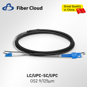 Customized Dual LC/UPC-SC/UPC Duplex OS2 7.0mm LSZH Ftta Outdoor Armoured Jumper Fiber Patch Cord Cable for Base Station